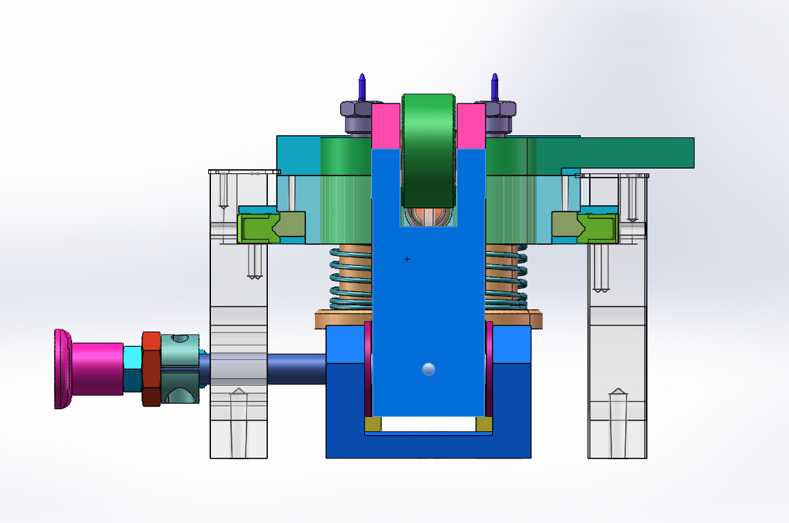 带定位针的机械拉料装置sw18可编辑
