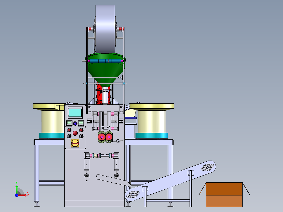 振动盘包装机器sw20前视图