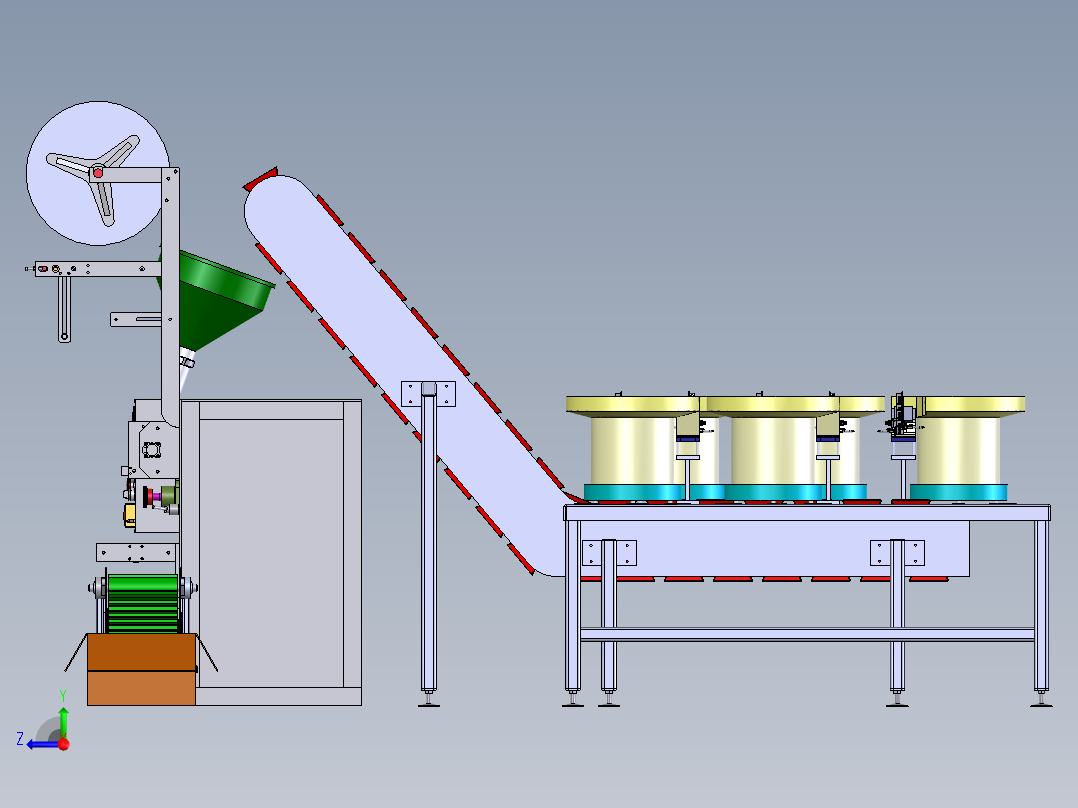 振动盘包装机器sw20右视图