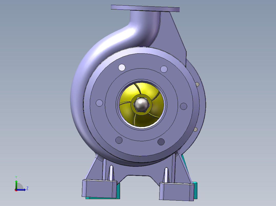 抽水泵模型左视图