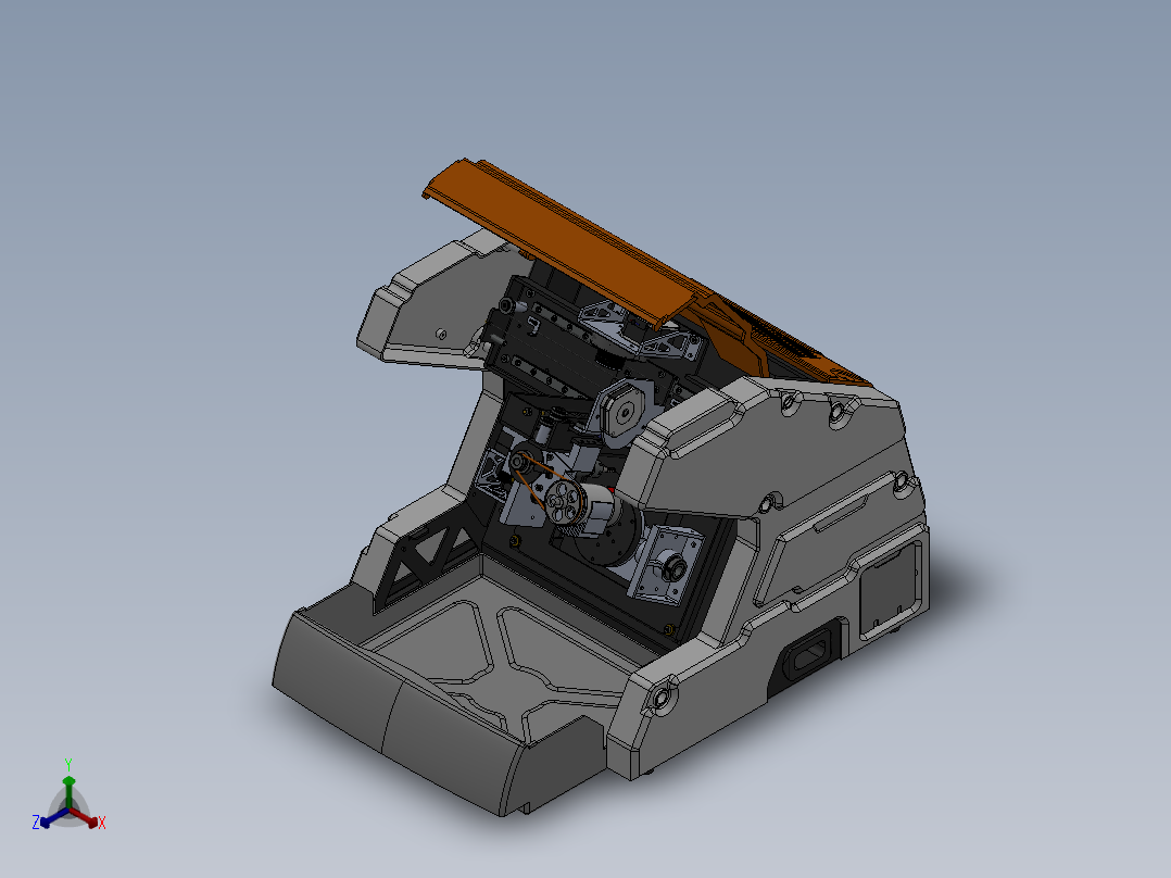 铣床、日本数控铣床正等轴测图