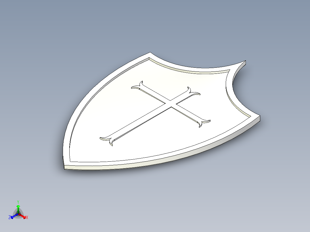 盾牌(17)正等轴测图