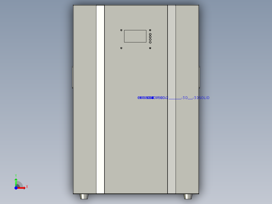 壁挂式储能电池箱前视图