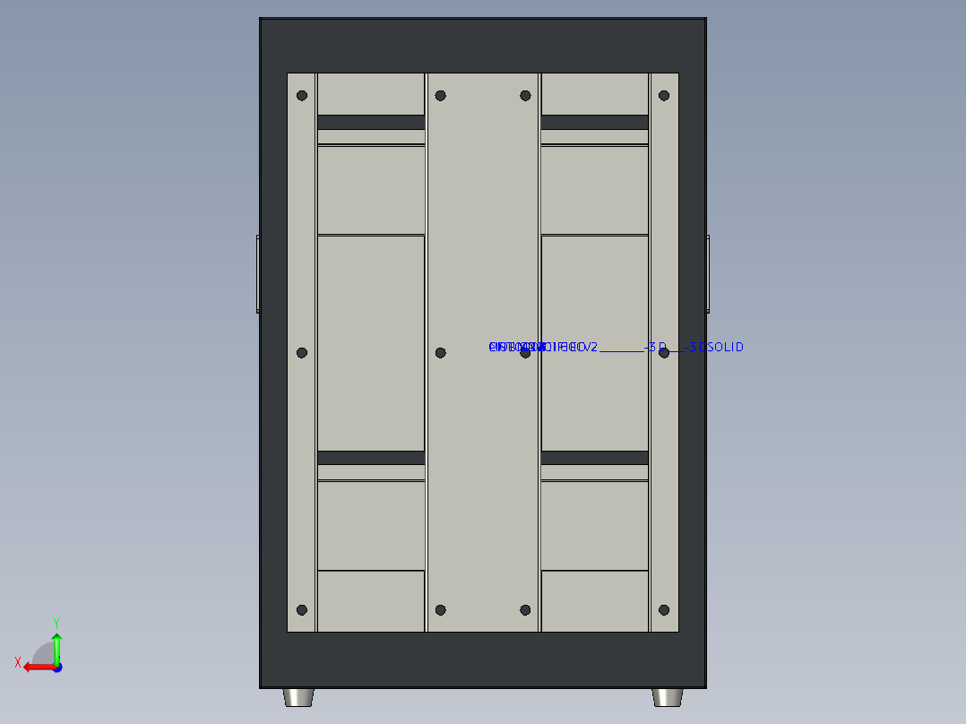 壁挂式储能电池箱后视图