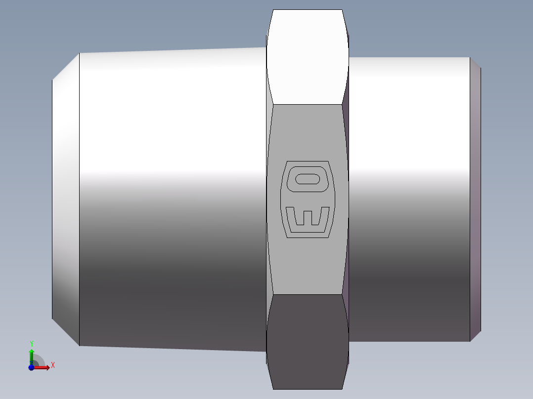 美制锥螺纹、1CN-26-12前视图