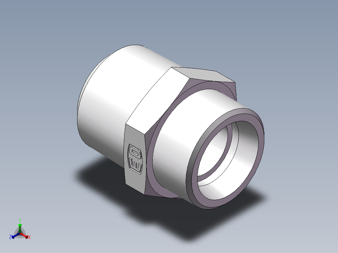 美制锥螺纹、1CN-26-12正等轴测图