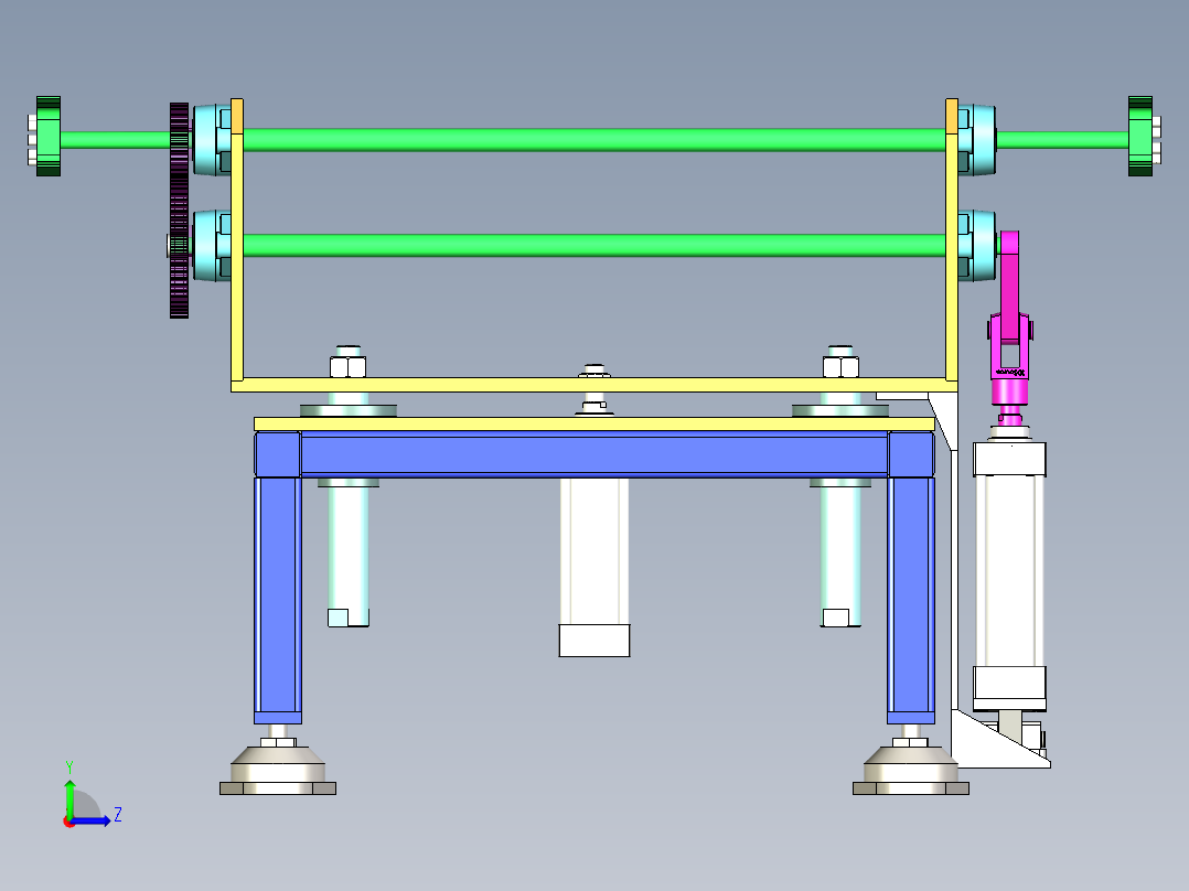 180度翻转装置左视图