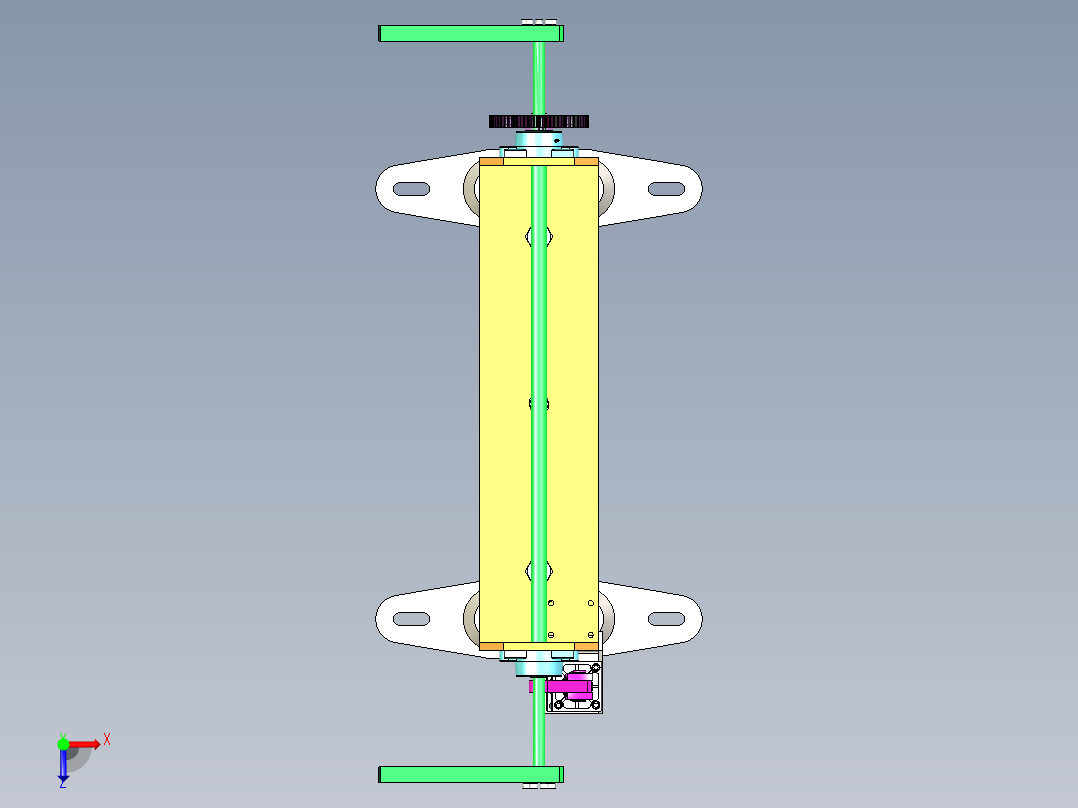180度翻转装置俯视图
