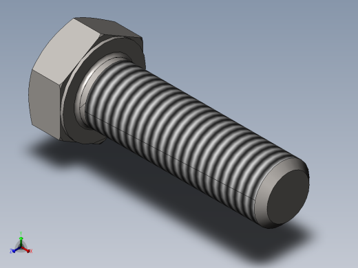GB／T5781-2000六角头螺栓全螺纹C级M12×40