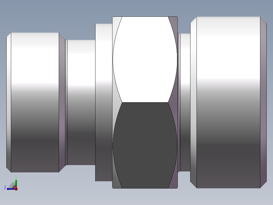 1DM-22-27WD公制螺纹胶垫密封柱端J右视图