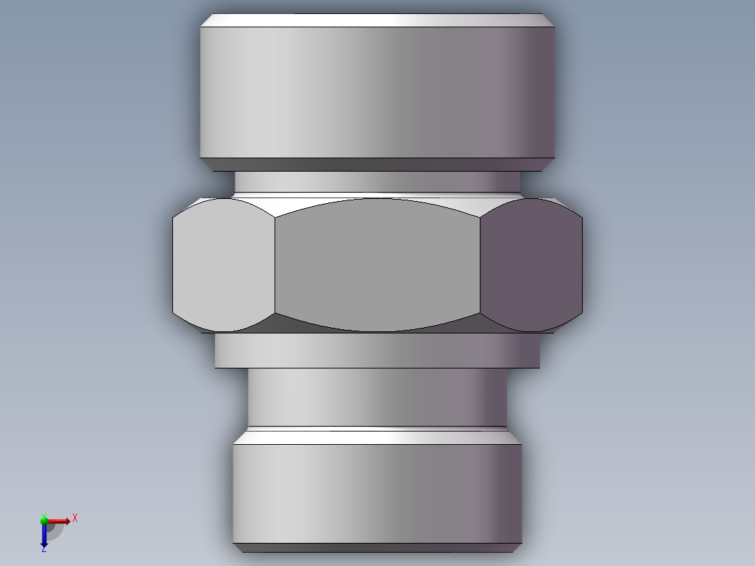 1DM-22-27WD公制螺纹胶垫密封柱端J俯视图