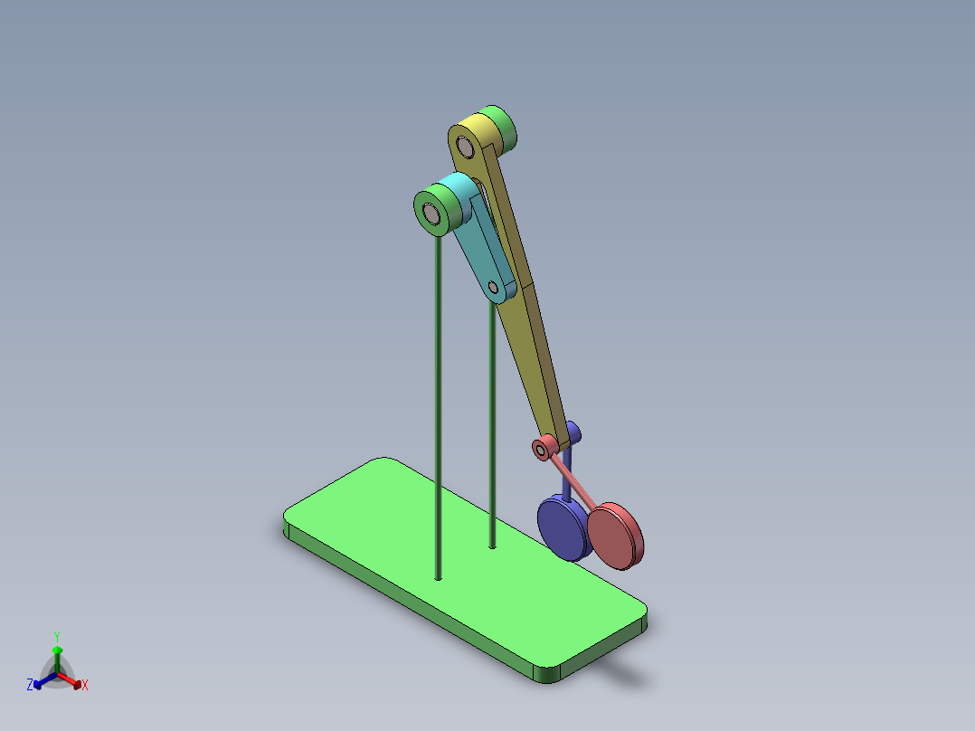 摆锤正等轴测图