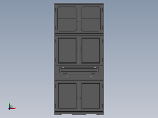 柜子前视缩略图