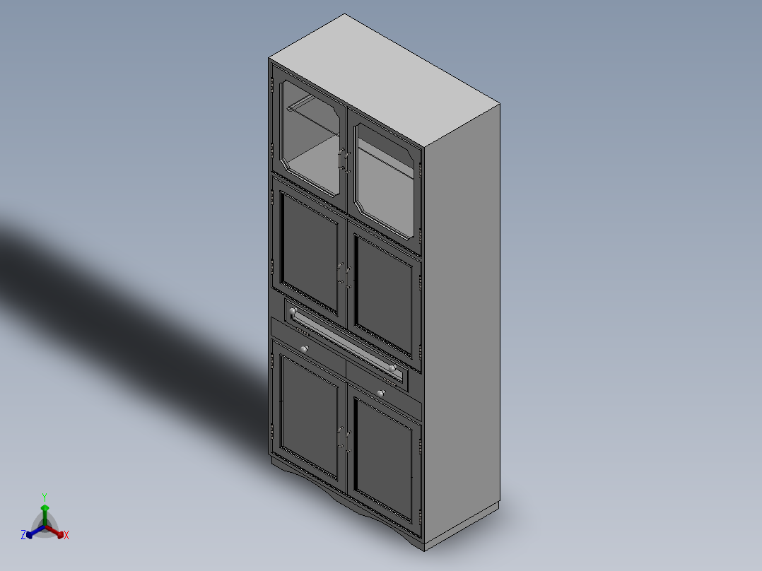 柜子正等轴测图