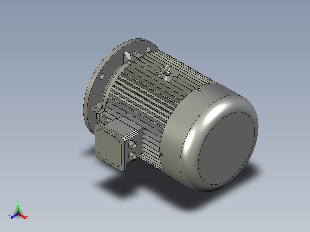 A三相异步电机Y112M-6900rmin主视图