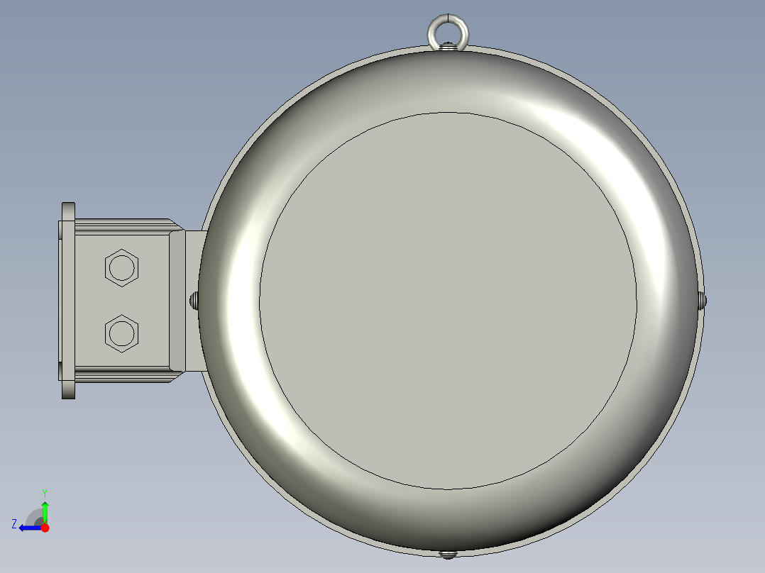 A三相异步电机Y112M-6900rmin右视图