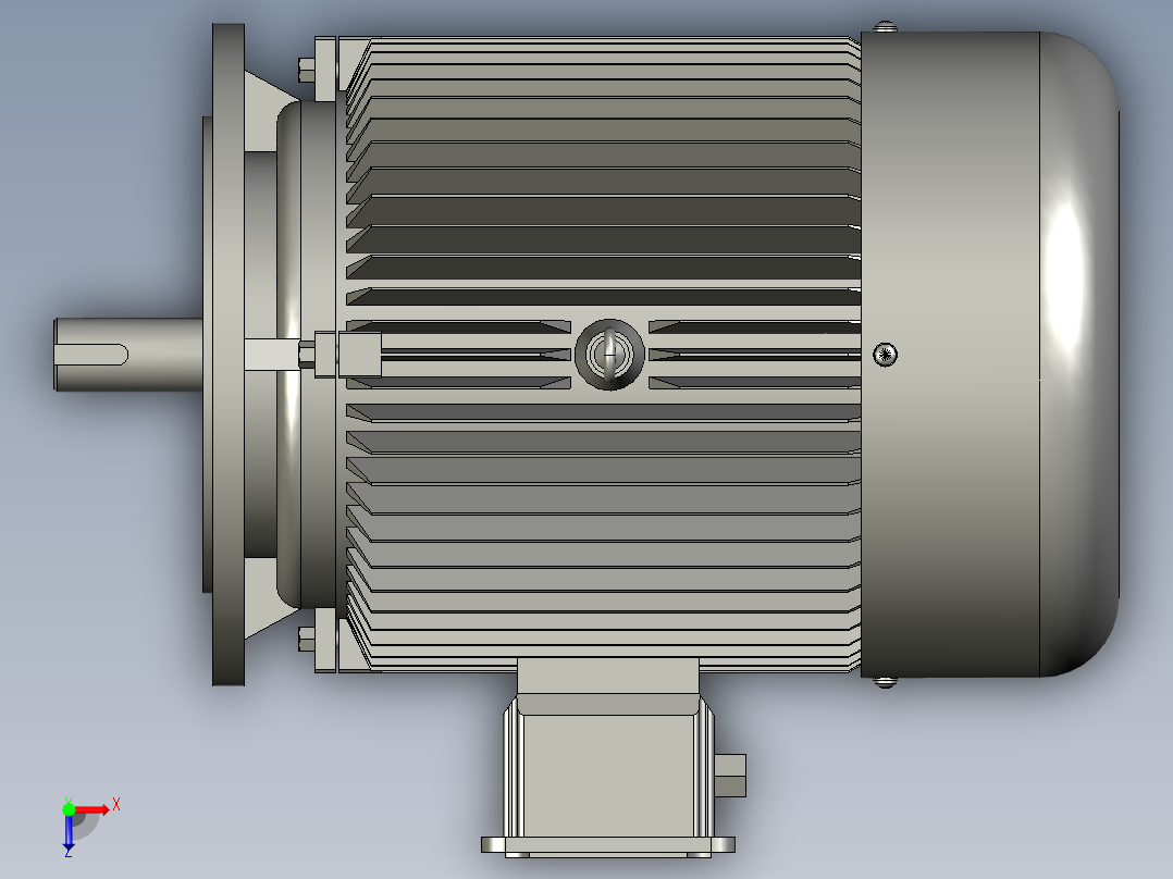 A三相异步电机Y112M-6900rmin俯视图