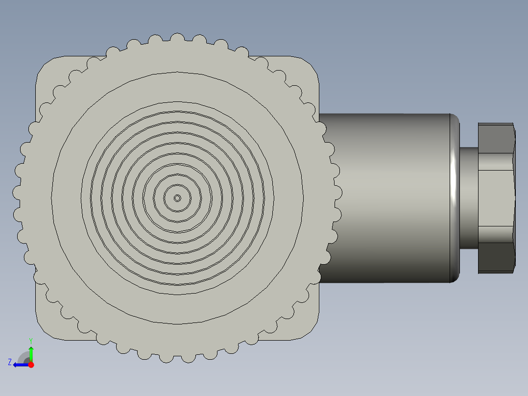 快装压力变送器HY2005右视图