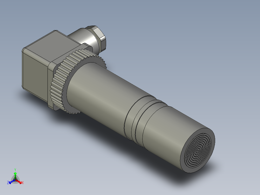 快装压力变送器HY2005正等轴测图