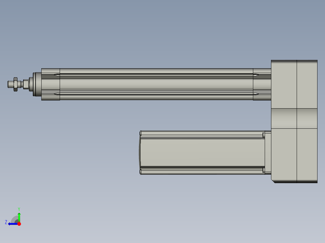 电缸30x200_106右视图