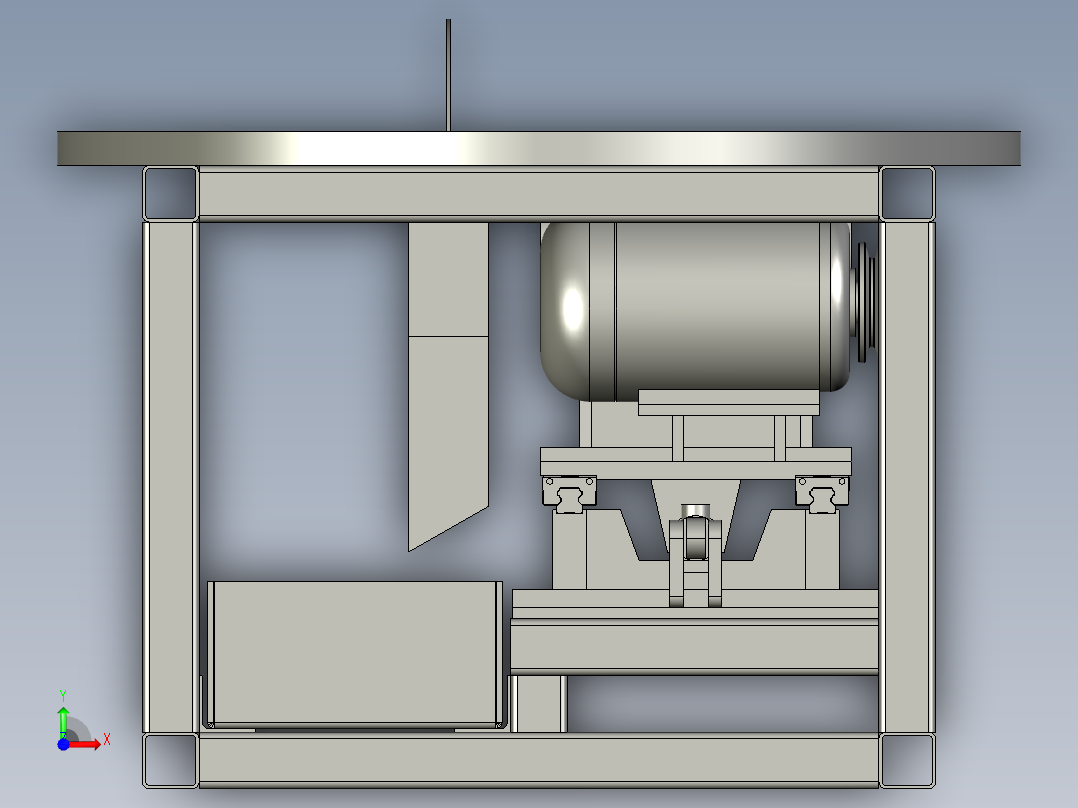 切割头结构前视图