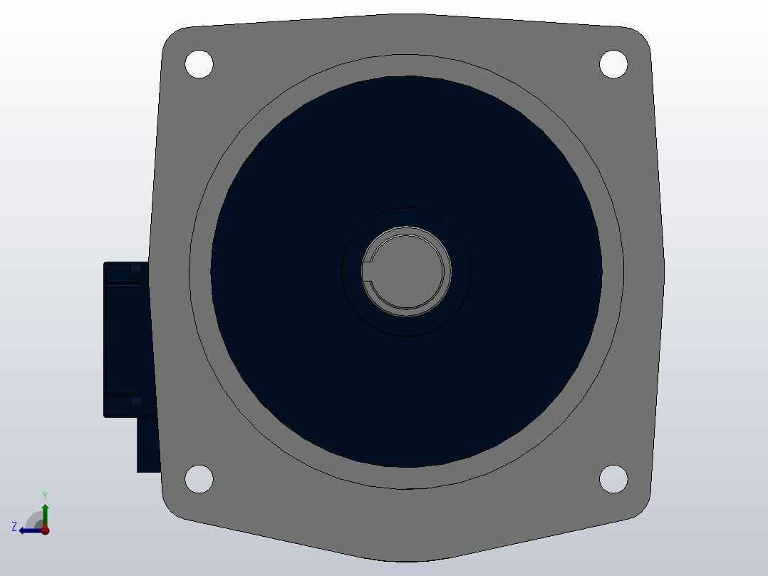 GV立式减速马达（减速比3-200）[GV-40-2200-3-A-D-G1-LD]右视图