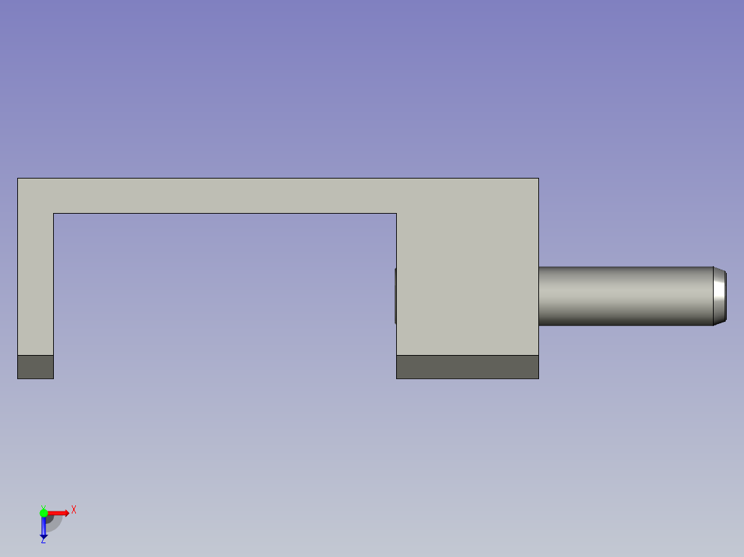 安全插销俯视图