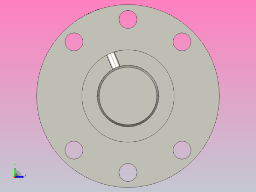 DKF3212-5滚珠丝杆3D模型左视缩略图
