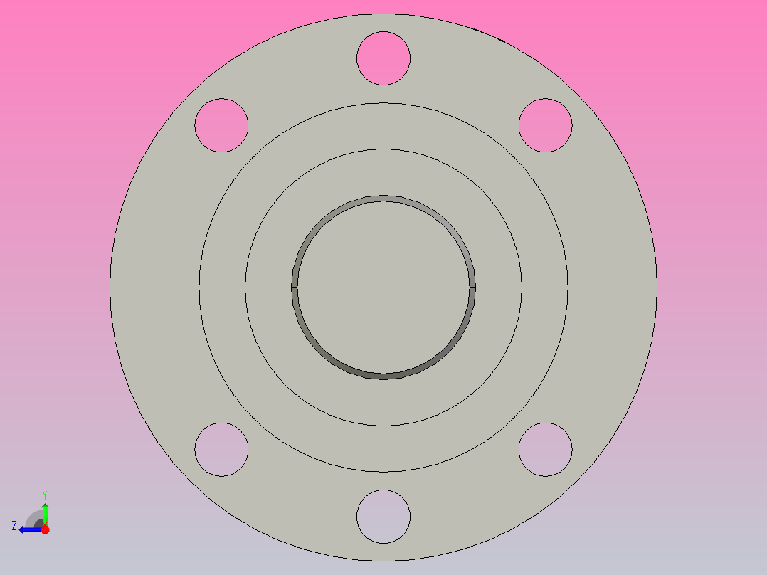 DKF3212-5滚珠丝杆3D模型右视图