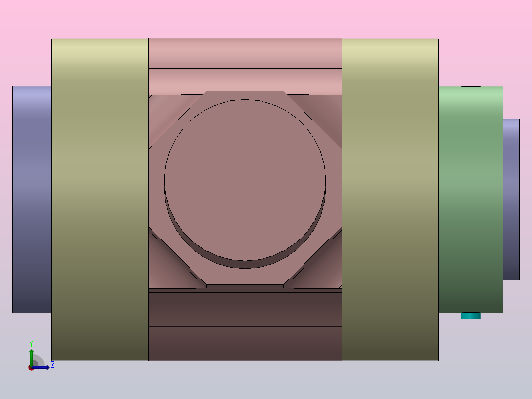 球节通常用于汽车和悬挂系统左视图