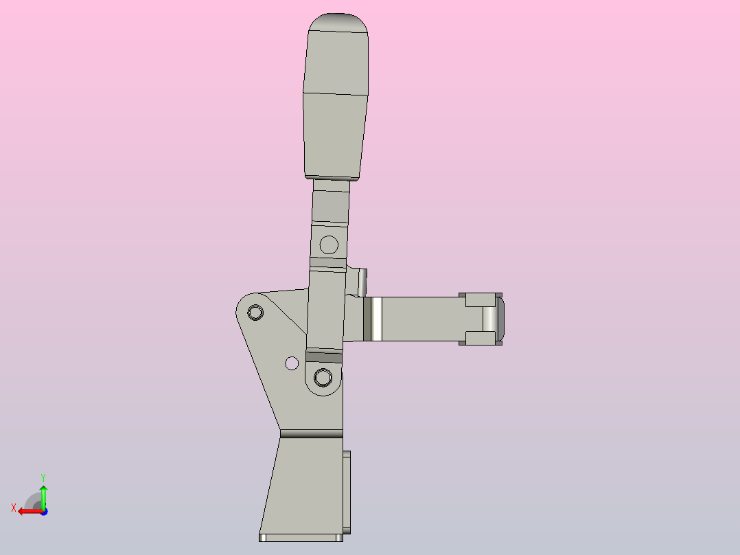 GN 812.1 垂直铰接夹后视图