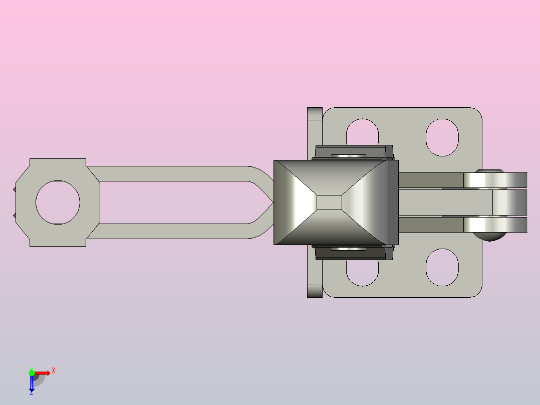 GN 812.1 垂直铰接夹俯视图