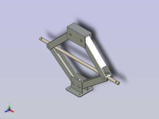 1吨千斤顶正等轴测缩略图