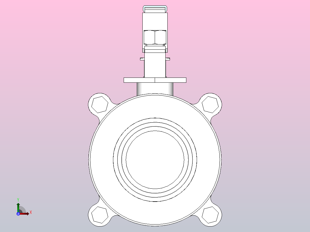 IQQ-01手动卡式球阀[IQQ-01-1.5s]快装球阀前视图