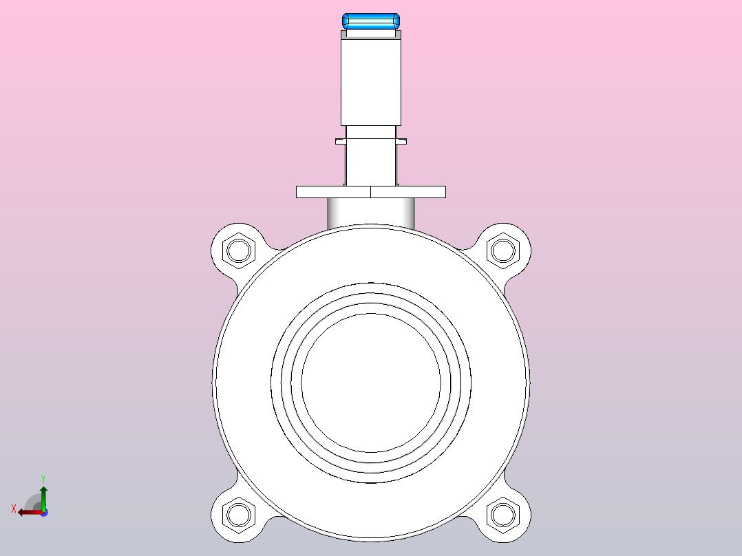 IQQ-01手动卡式球阀[IQQ-01-1.5s]快装球阀后视图