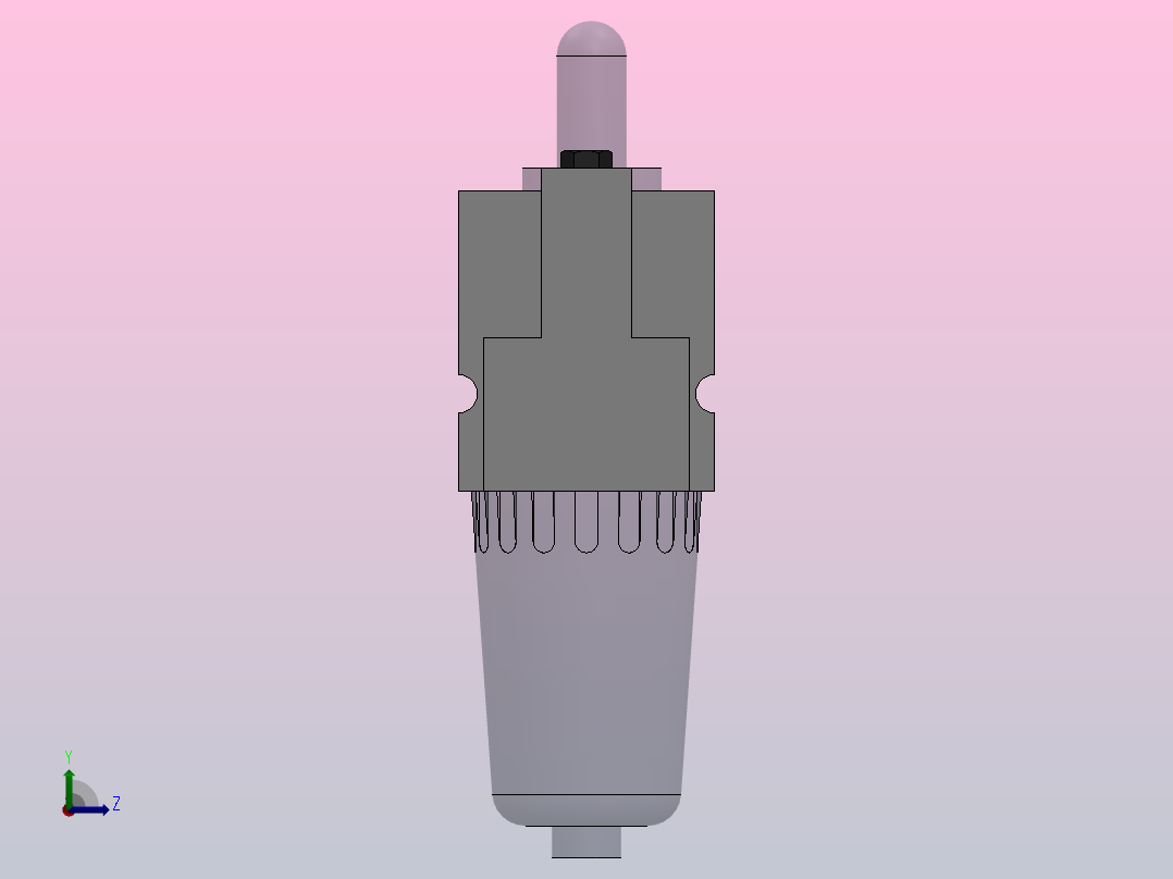 MASL1000~2000[MASL1000-M5]油雾过滤器左视图