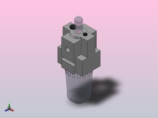 MASL1000~2000[MASL1000-M5]油雾过滤器正等轴测缩略图