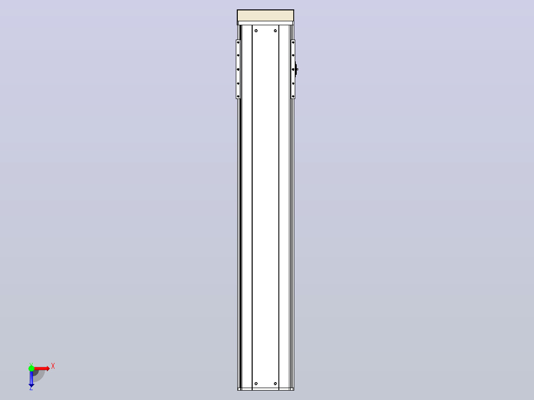 日规模组半封闭丝杆TPA-HNR-220D-3210C-L1050-MP-Y-P1K-N3俯视图