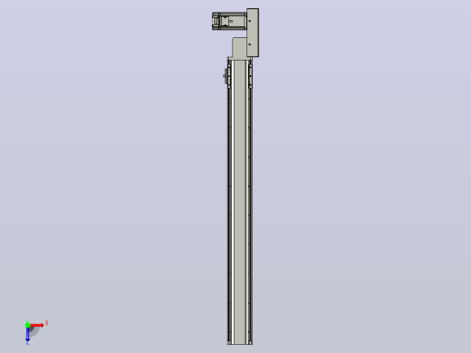 皮带直线轴半封闭可选导轨TPA-HNB-85D-90-L800-ML-Y-P20-N3俯视缩略图
