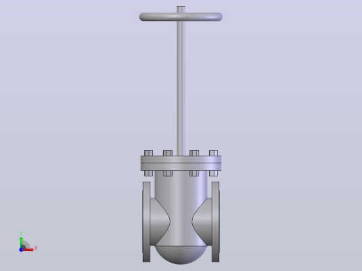 gate valve (asme b16.34) fl - 150-2500阀前视缩略图