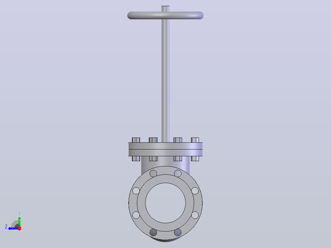 gate valve (asme b16.34) fl - 150-2500阀右视图