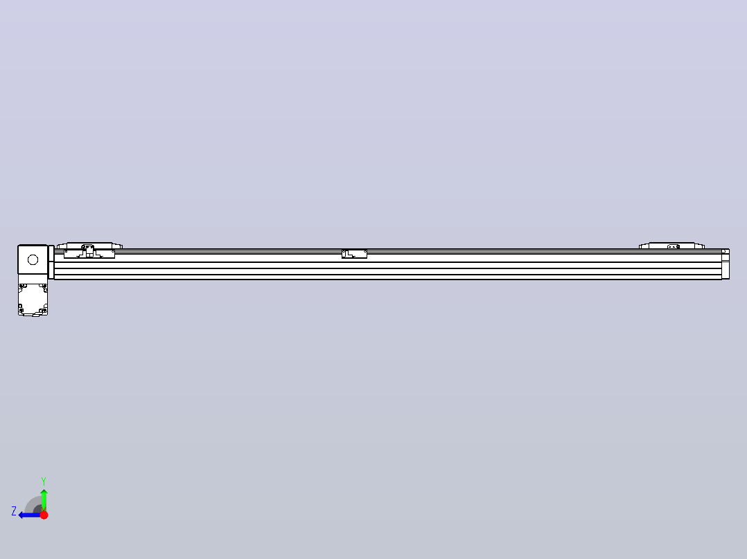 皮带直线轴双滑块型TPA-GCBS-80-P60-L525-LP-M20-N3右视图