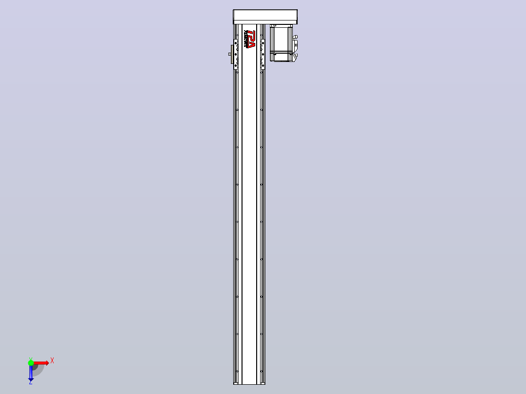 日规模组半封闭丝杆TPA-HNR-85D-1610C-L800-ML-Y-P20-N3俯视图