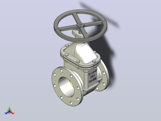 6英寸闸阀正等轴测缩略图