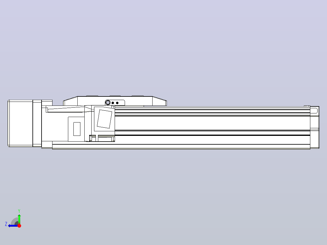 滚珠丝杠直线轴内置导轨TPA-GCR-50-1210C-L150-ML-M10-N3右视图