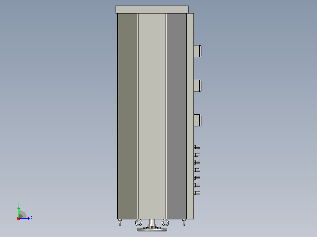 TSGC2J-60接触调压器三维模型202011左视图