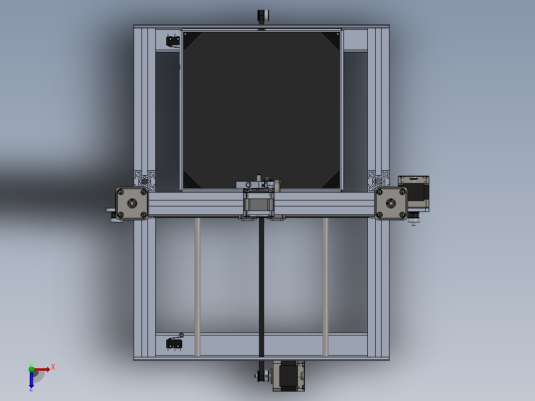 桌面式3D打印机俯视图
