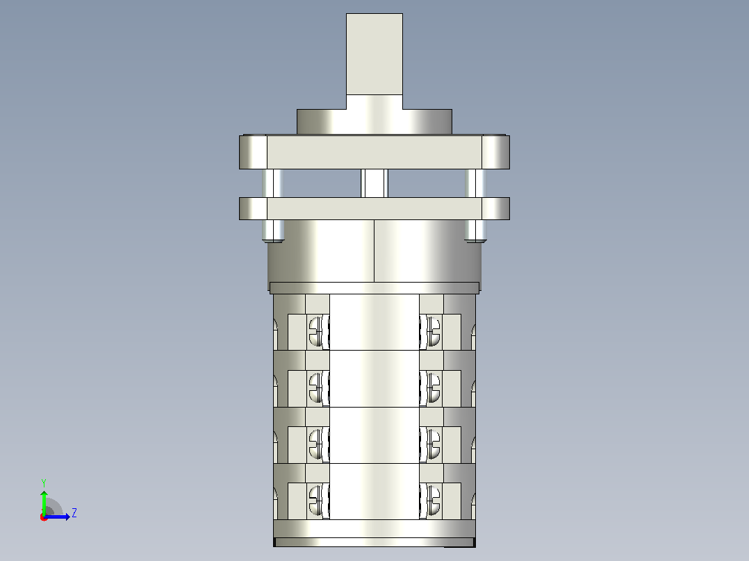 LW32-20_4万能转换开关三维模型202102左视图