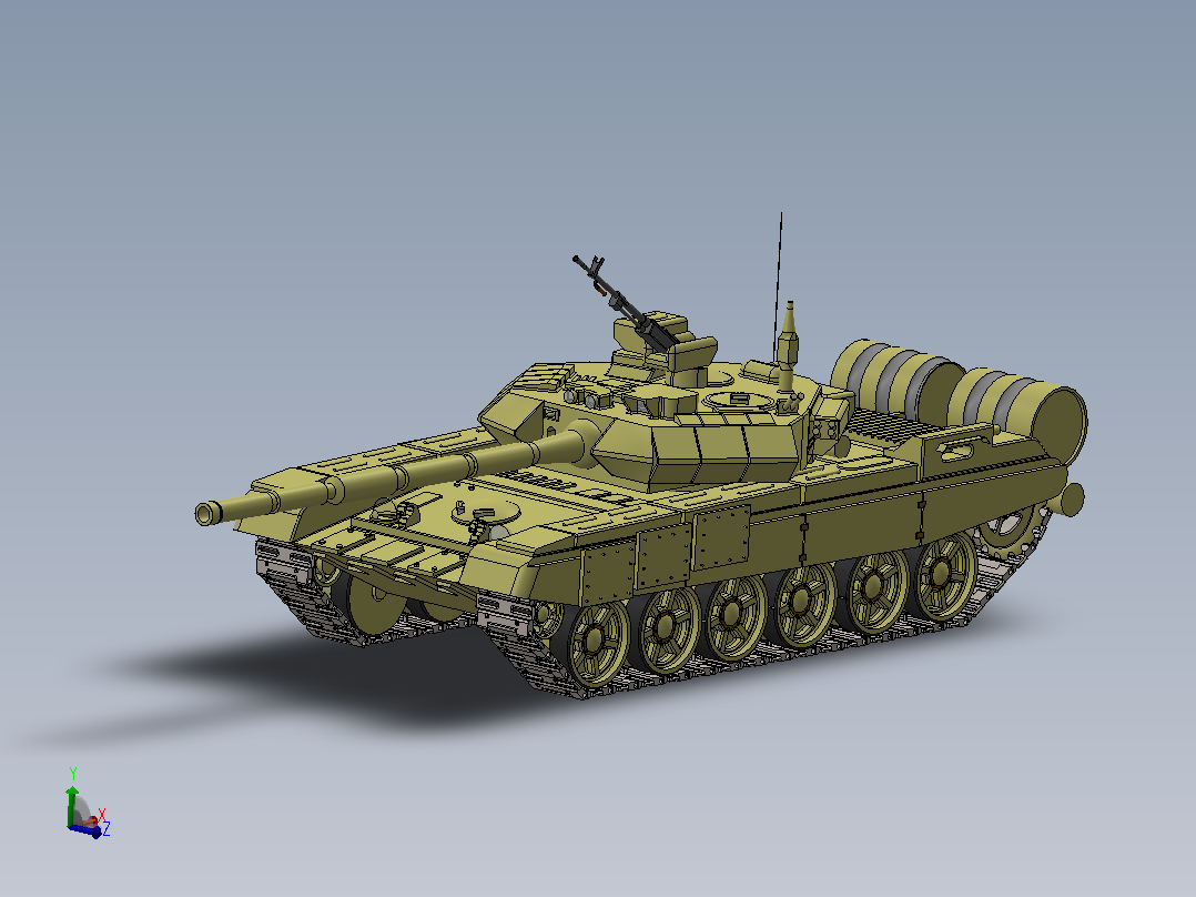T90s坦克主视图