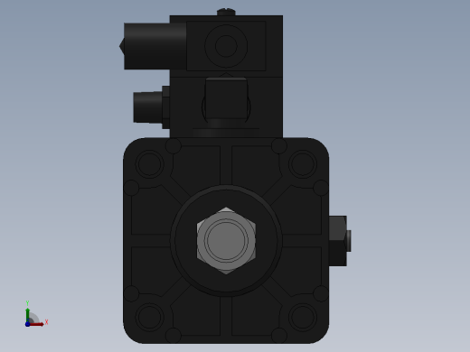 10A-5(V)系列带阀气缸(带阀型通电时推式)[10A-5(V) (Ⅱ) SD 80 B 300 A 5]前视缩略图